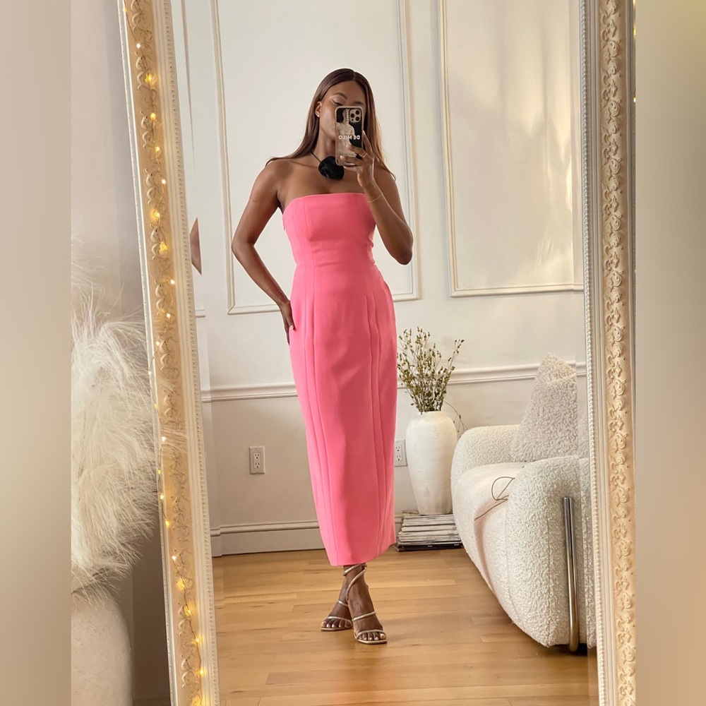 A.L.C. Elizabeth Strapless Sheath Dress pink